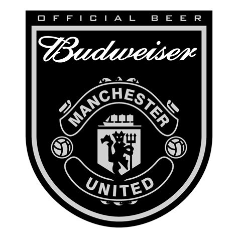 Budweiser Manchester United Logo Black and White – Brands Logos