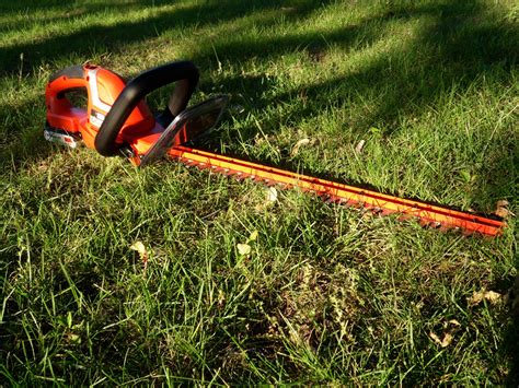 Life of Gregory D: Yard Tool Review: Black & Decker 20-Volt Lithium-Ion Cordless Hedge Trimmer