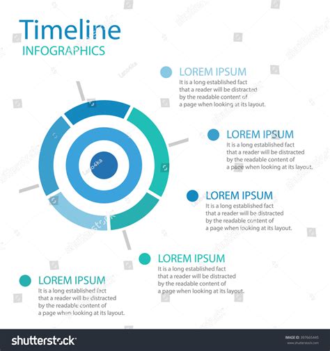 Timeline Target Icon Color Timeline Layout Stock Vector (Royalty Free ...