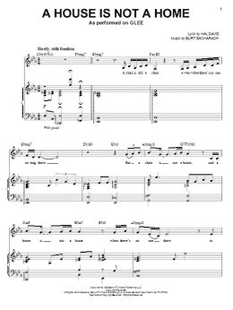 A House Is Not A Home (Piano & Vocal) - Print Sheet Music Now