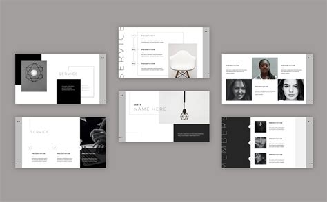 Minimal Black and White Presentation