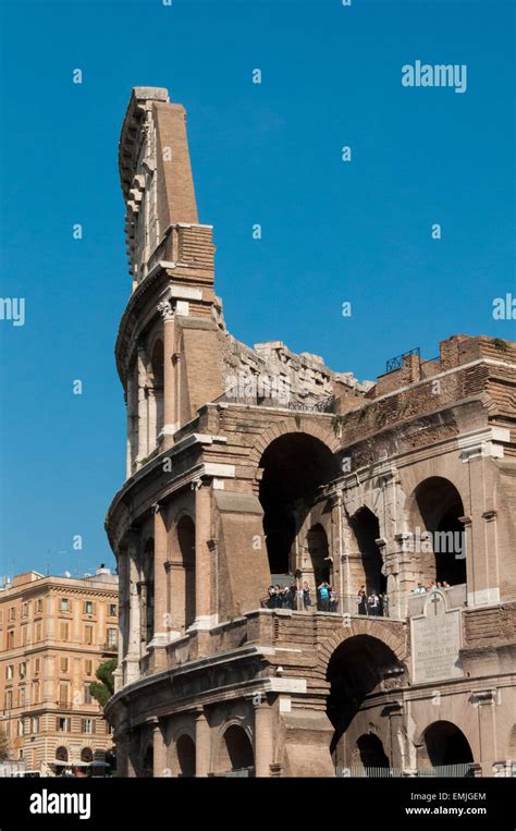 View of the roman colosseum, Rome, Italy Stock Photo - Alamy