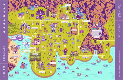 byronb: My Johto map is finally done! It’s up for pre-order on... | Pokemon, Map, Video game ...