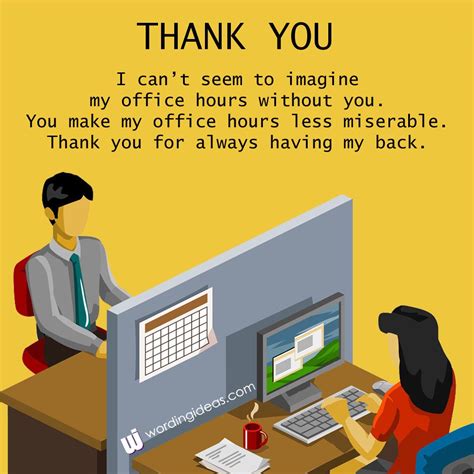 20+ Thank You Messages For Colleagues At Work » Wording Ideas