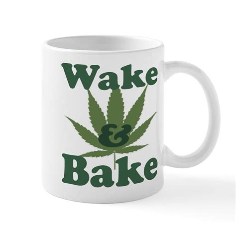 wake9756 11 oz Ceramic Mug Wake and Bake Mug | CafePress