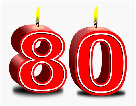 Number 80 Clipart