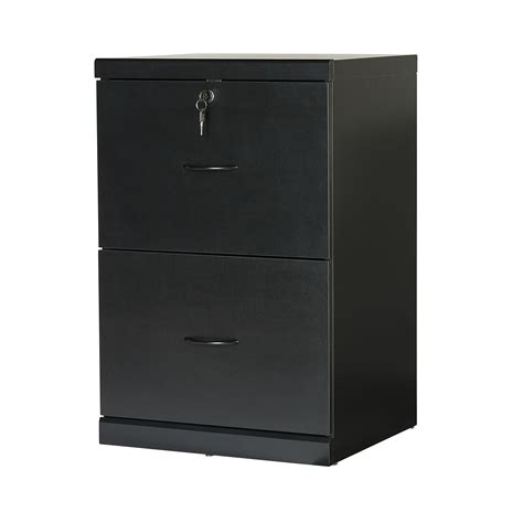 Mainstays 2-Drawer Vertical Locking File Cabinet, Black - Walmart.com