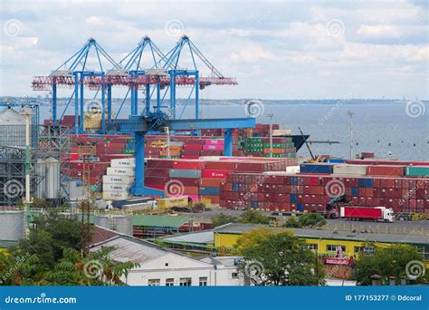 Containers at the Port in Odessa, Ukraine Editorial Photography - Image ...