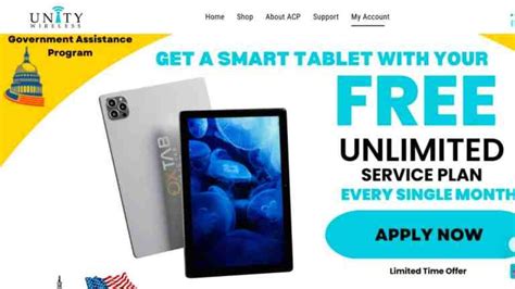 Get Unity Wireless Free Tablet