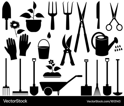 Isolated garden tools Royalty Free Vector Image