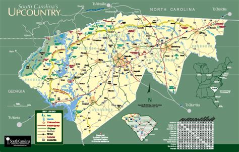 Map Of Upstate Sc