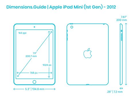 Apple iPad Air (4th Gen) - 2020 Dimensions & Drawings | Dimensions.com