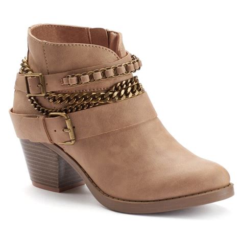 SO® Women's Western Heeled Ankle Boots | Kohls in 2020 | Boots, Ankle ...