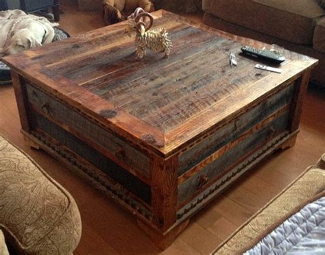 Reclaimed Wood Coffee Table Design Images Photos Pictures
