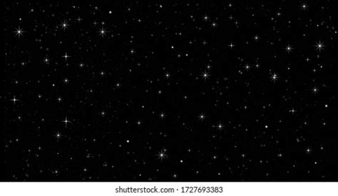 Seamless Pattern With White Stars On Black Background Stock Vector Colourbox ...