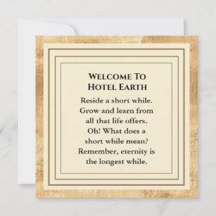 Hotel Welcome Cards | Zazzle