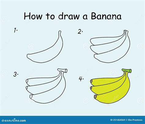 Banana Drawing Step By Step