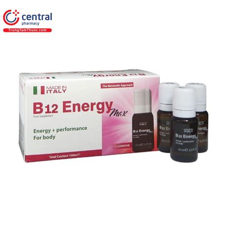 [CHÍNH HÃNG] Thuốc B12 Energy Max tăng cường thể chất và trí lực