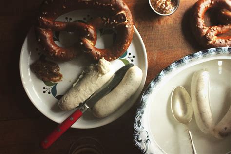 adventurefood: Weisswurst and Pretzels for Breakfast