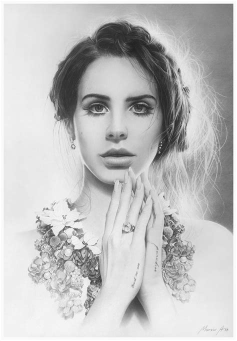 Lana Del Rey Drawing Face