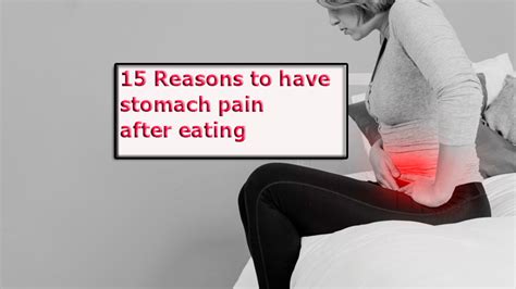 15 Reasons to have stomach pain after eating - Yabibo