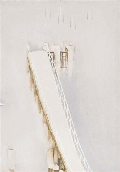 Lavender Bay Pier in the Rain, 1976 - Brett Whiteley - WikiArt.org