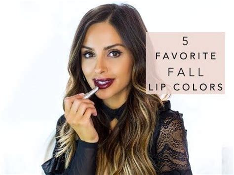 5 FAVORITE FALL LIP COLORS | Mia Mia Mine - YouTube | Fall lips, Fall lip color, Lip colors
