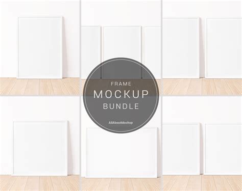 White Frame Mockup, Frame Mockup, Mockup Frame, Mockup Bundle, Wall Frame Mockup, Poster Mockup ...