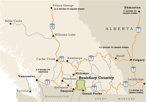 Getting Here - Boundary Country - BC Canada