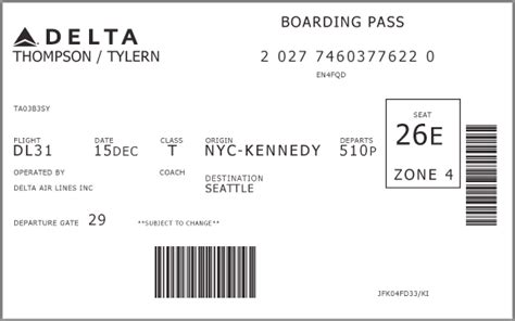 The New Delta Boarding Pass Is Easy To Read