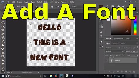 How To Add A Font In Photoshop-Tutorial - YouTube