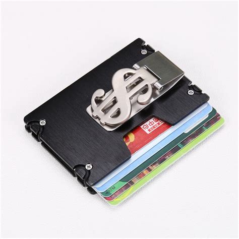 Men RFID Blocking Slim Credit Card Holder Aluminum Money Clip Minimalist Wallet – Alexnld.com