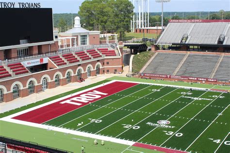 Veterans Memorial Stadium gets new turf - The Troy Messenger | The Troy ...