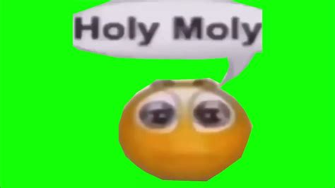 Emoji saying Holy Moly Green Screen - YouTube