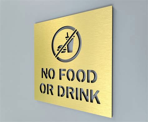 No Food or Drink Sign for Business. No Food or Drinks Allowed - Etsy