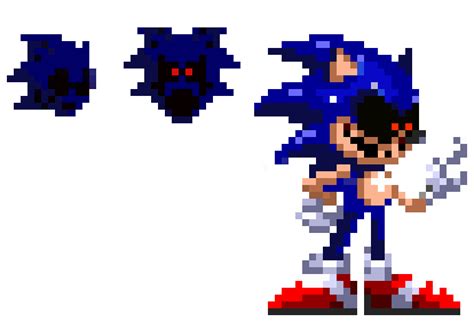 Redrawn FNF pixelated Sonic.EXE | Pixel Art Maker