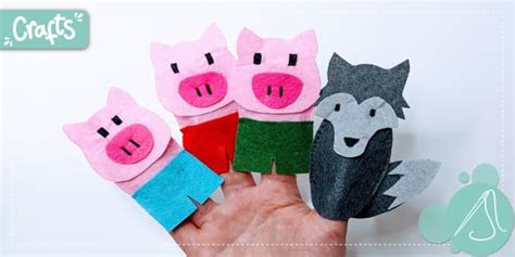 Three Little Piggies | Finger Puppets (teacher made)