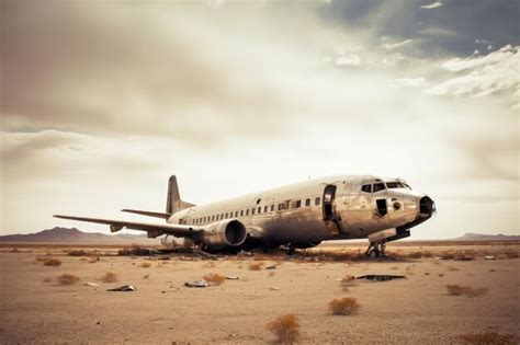 Premium AI Image | Abandoned Aircraft in the Desert Bed professional ...