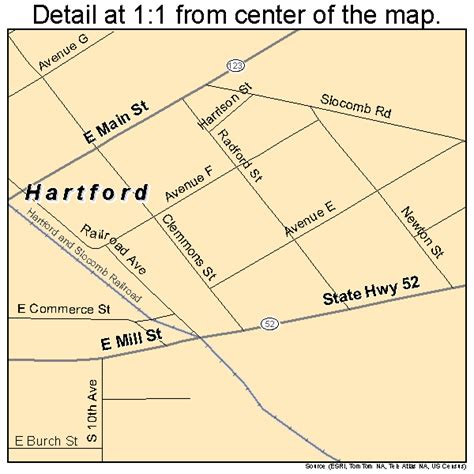 Hartford Alabama Street Map 0133424