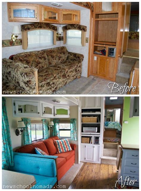 8 Sensational Fifth Wheel Renovations to Travel in Style | RV Obsession | Remodeled campers, Rv ...