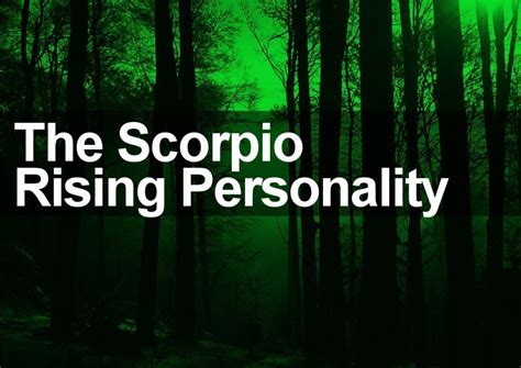 Scorpio Rising and Ascendant Signs - Discover the Truth…