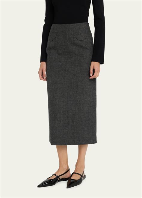 MERYLL ROGGE Pencil Midi Skirt - Bergdorf Goodman