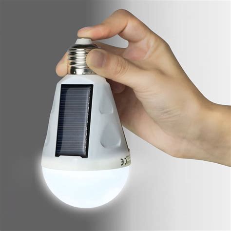 7W 400LM Portable LED Bulb Light E27 85-265V Intelligent Rechargeable ...