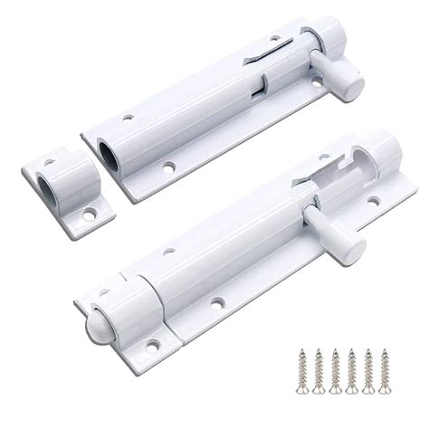 Barrel Bolt Latch Heavy Duty Slide Lock for Inside Door YUNQING 2Pack ...