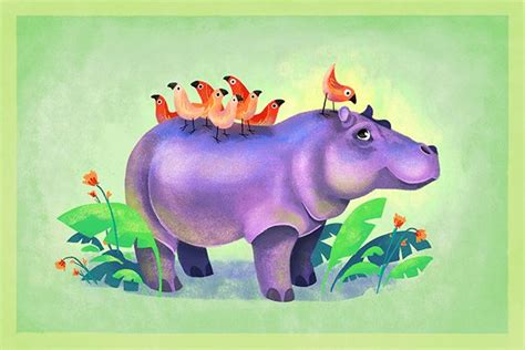 Hippo & friends on Behance | Hippo, Friends, Animals