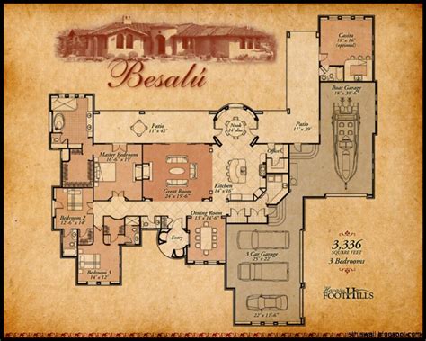 Mexican Hacienda House Plans