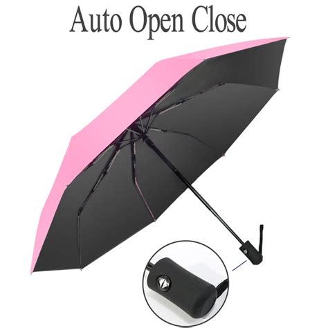 Umbrellas Windproof Mini Automatic Umbrella Travel Golf Umbrella,UV Protection Sun Rain Umbrella ...