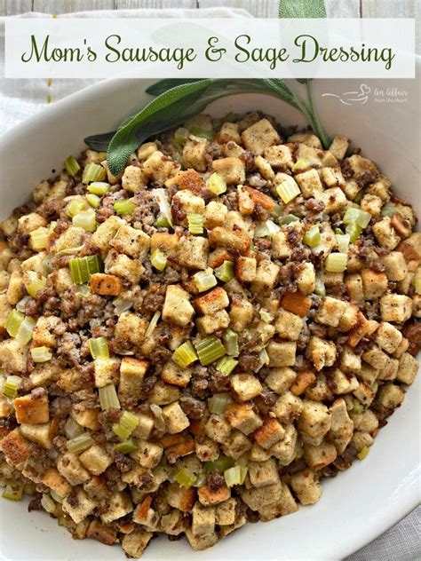 My Mom's Sausage & Sage Dressing - The only Thanksgiving Stuffing