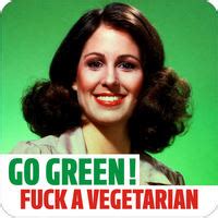 Go Green! Fuck A Vegetarian Rude Coaster | Funny Rude Birthday Cards & Gifts Online