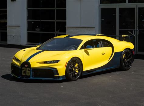 Check The Spec: Bugatti Chiron Pur Sport in Jaune Molsheim Yellow with Turquoise Carbon Sports ...